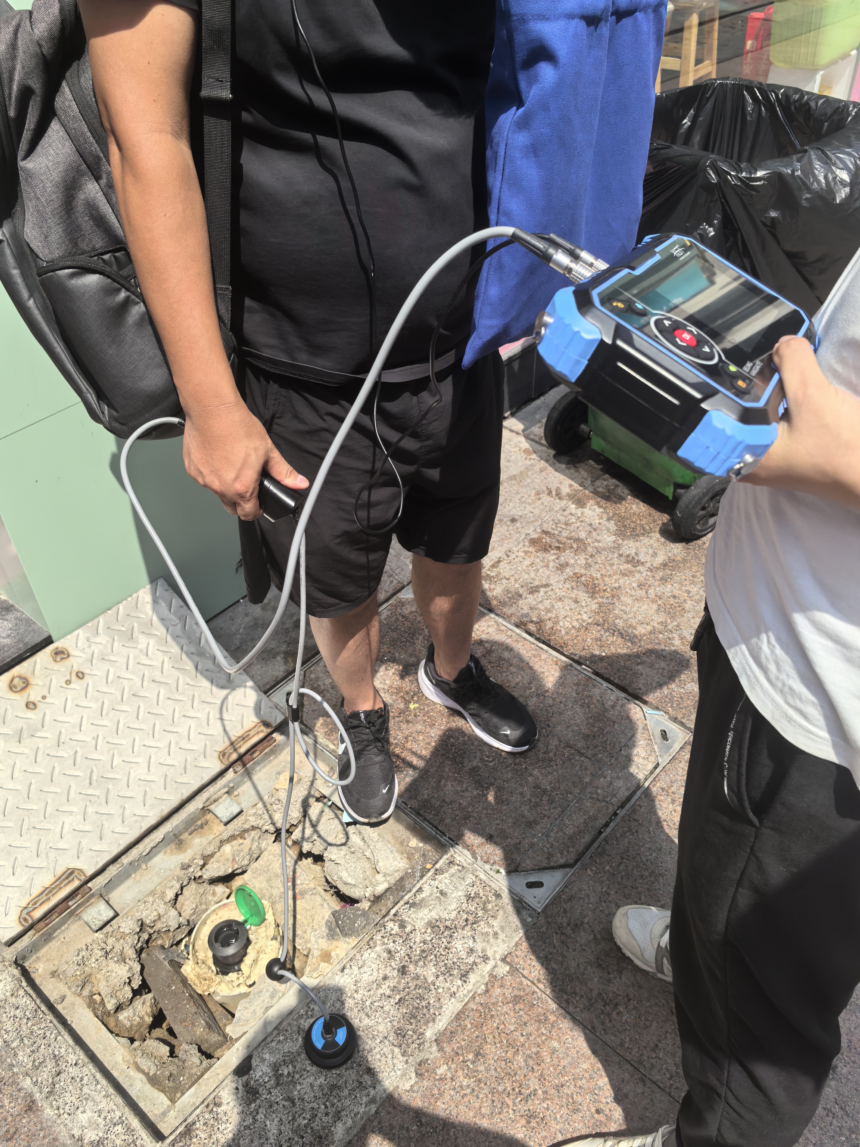 聽漏儀現(xiàn)場